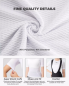 Preview: ROCKBROS | TVI Damen Fitness Sportshirt – Kurzarm Gym Shirt, Weiß, Atmungsaktives Funktionsshirt